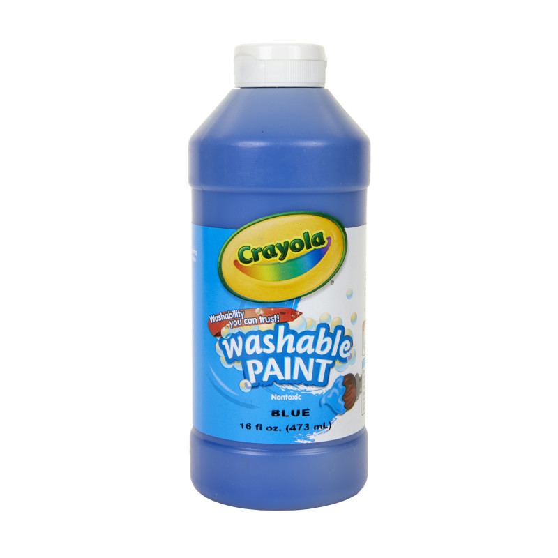 Washable Paint, Blue, 16 oz.