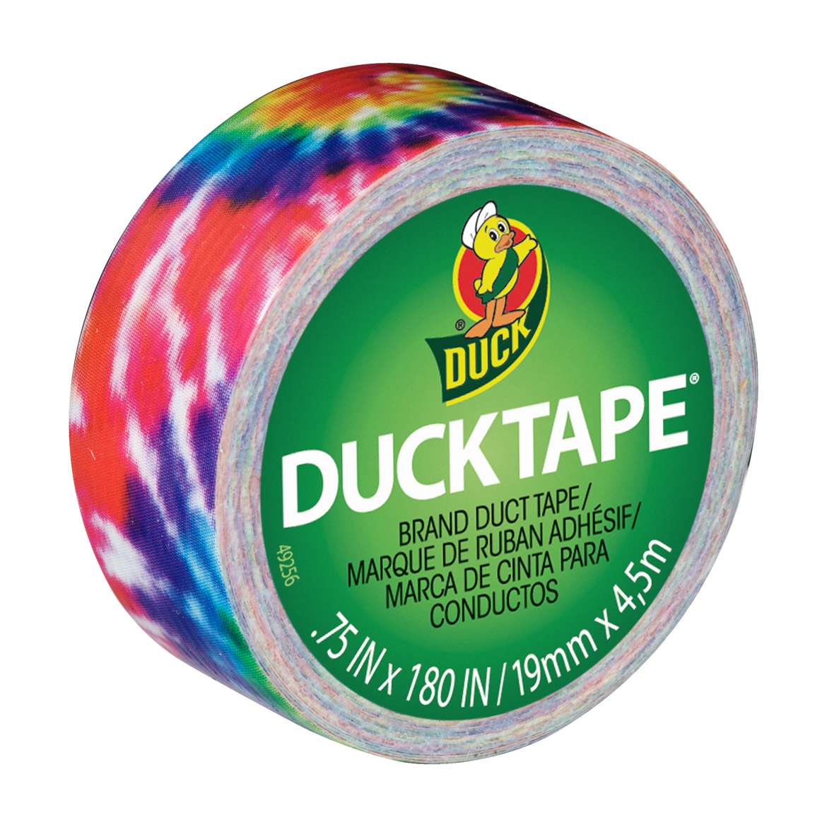 Ducklings® Mini Duck Tape® Brand Duct Tape - Love Tie Dye, .75 in. x 180 in. Image