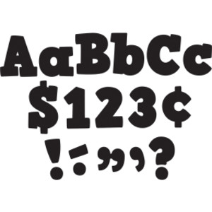 Black Bold Block 4" Letters Combo Pack