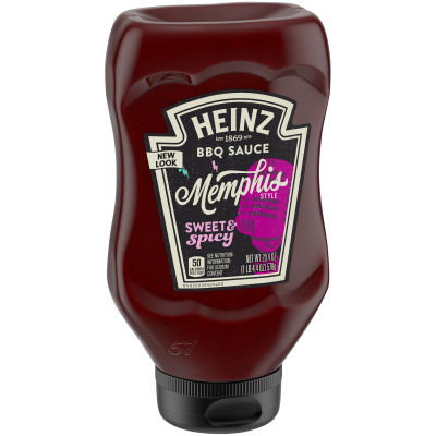 Heinz Memphis Style Sweet & Spicy BBQ Sauce, 20.4 oz Bottle