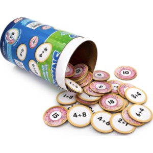Addition Snacks Math Cards, 90 Pieces