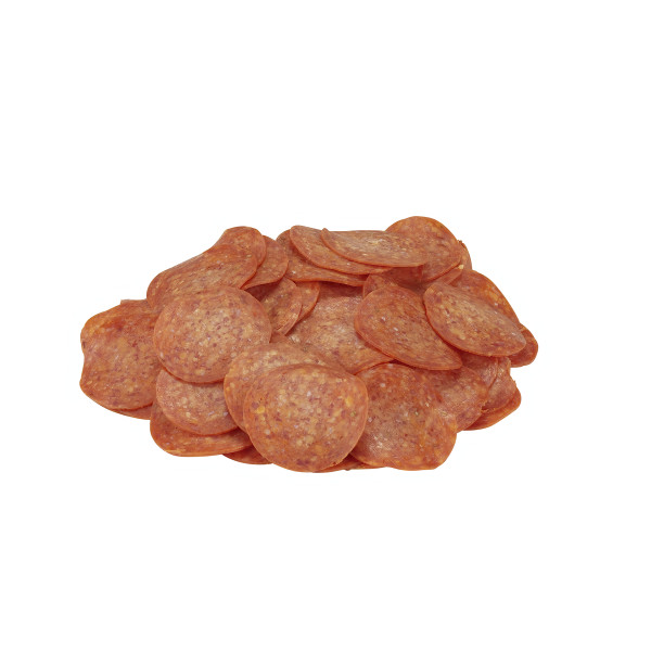 HORMEL(r) THE PERFORMANCE PEPPERONI(r) Pepperoni, 12 slices per oz, 2/12.5 lb . C1C0 - Front Center Out of Package (Hi Res)