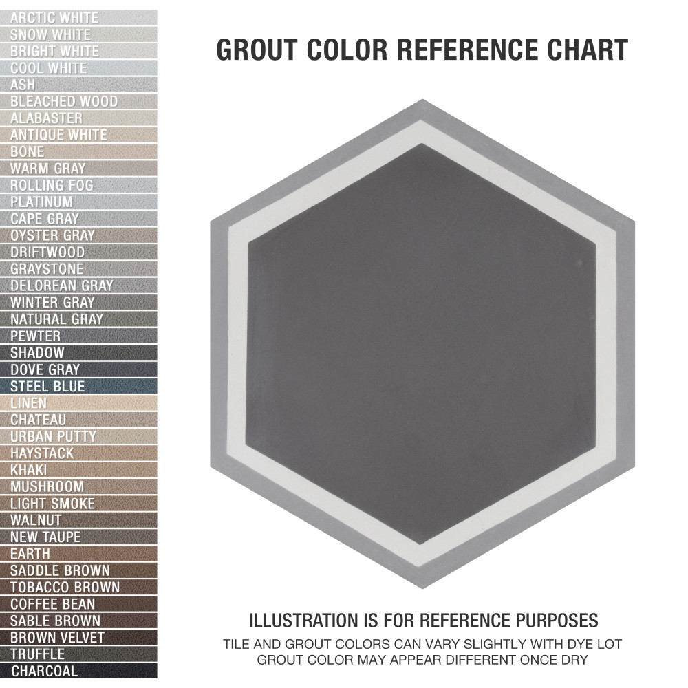 Cemento Hex Holland Strait 7-7/8 in. x 9 in. Cement Floor and Wall Tile