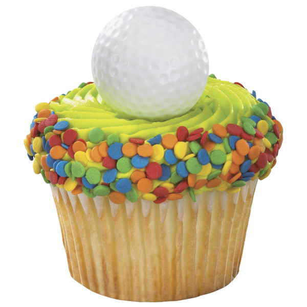 Golf Ball Cupcake Rings