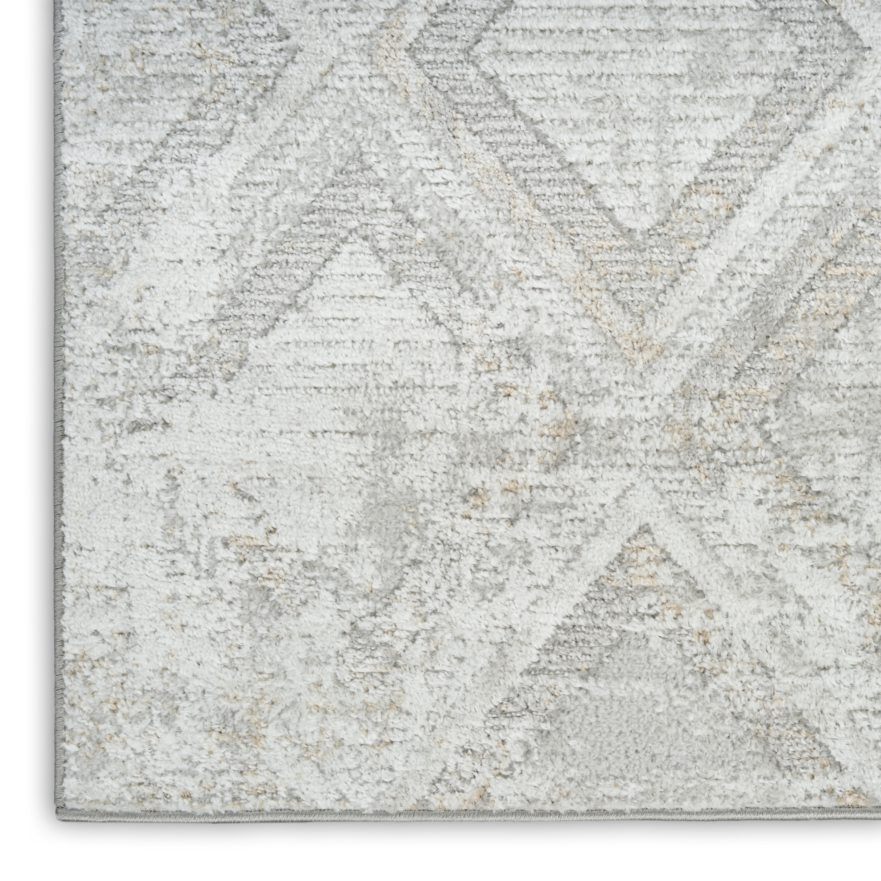 Nourison Dekor 2' x 4' Grey Modern Indoor Rug