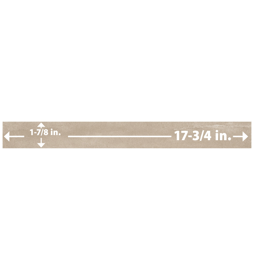 Tucson Beige 1-7/8 in. x 17-3/4 in. Porcelain Floor and Wall Tile