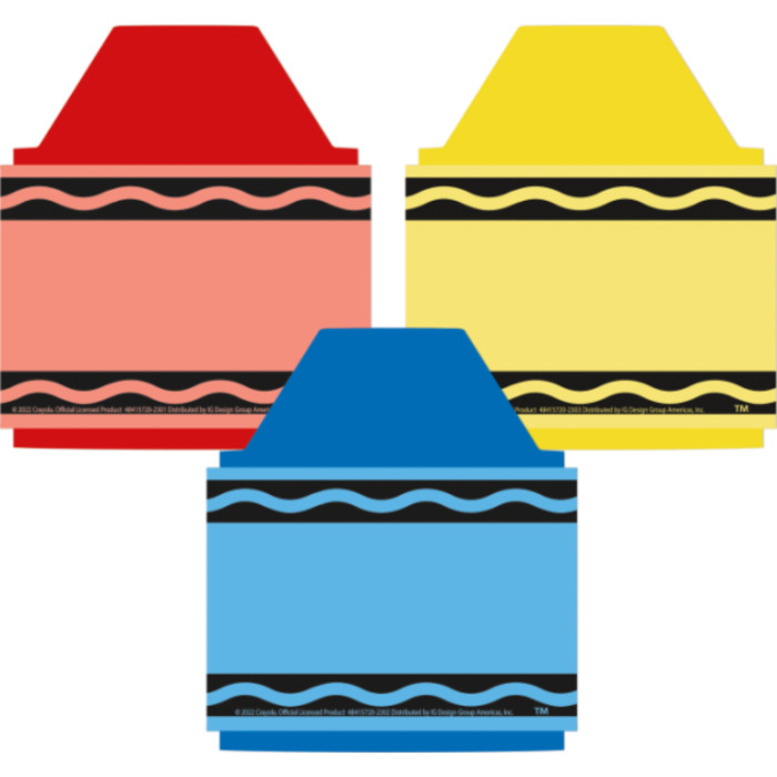 Crayola&reg; Crayons Paper Cut-Outs, Pack of 36