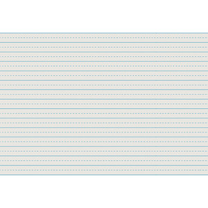 Newsprint Handwriting Paper, Alternate Dotted, Grade 3, 1/2" x 1/4" Ruled Long, 11" x 8-1/2", 500 Sheets