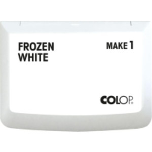 Make 1 Water-Based Acid-Free Craft Ink Stamp Pad, 3.5 x 2 Inches, Frozen White