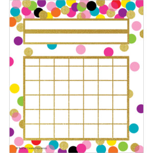 Confetti Incentive Charts, 36 Per Pack