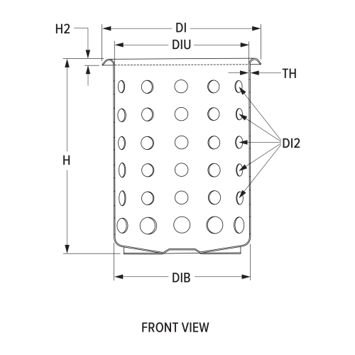 Engineering front view