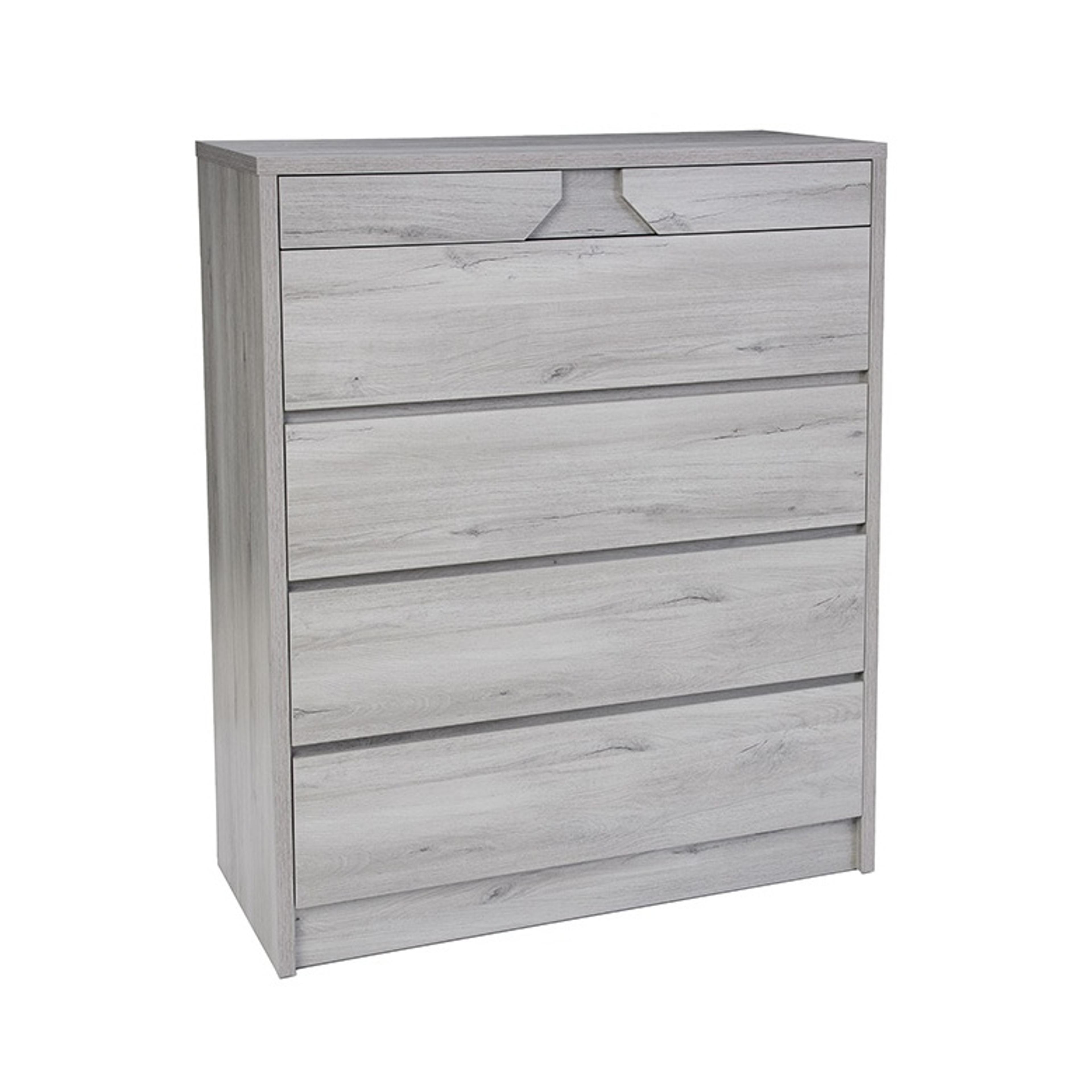 Product image of the  Sovereign Tallboy (5 Drawer), Washed Grey from Forty Winks