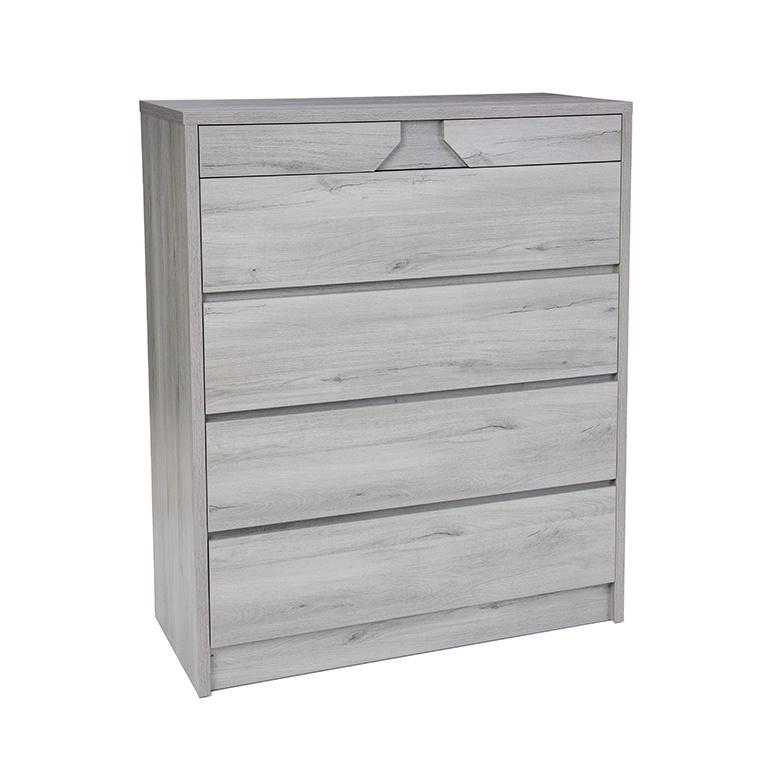 Product image of the  Sovereign Tallboy (5 Drawer), Washed Grey from Forty Winks