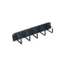 HCM Series D-Ring Style Panel Horizontal Single-Sided Black 3.5 in.