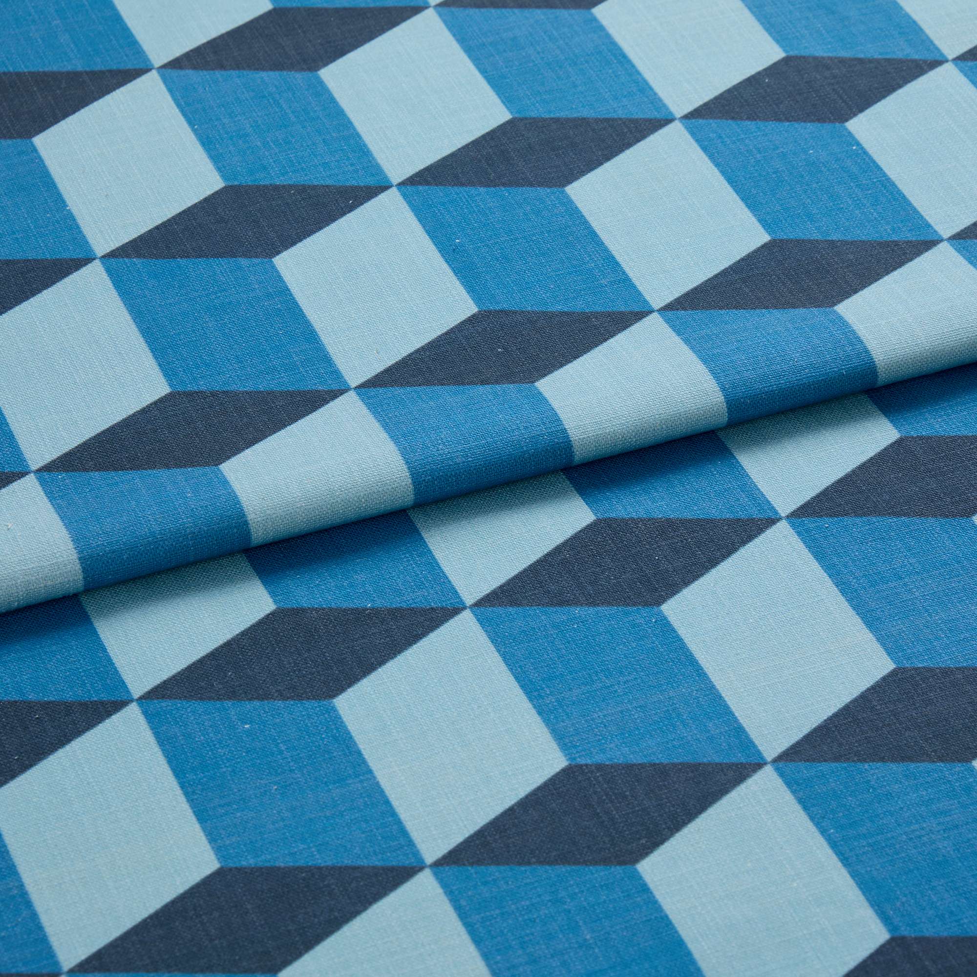 Cubes Denim Roman blind