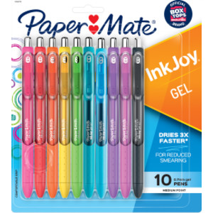 InkJoy Gel Pens, Medium Point, Assorted, 10 Count