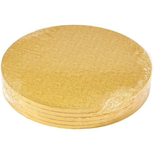 16" Round Gold Foil Cake Board