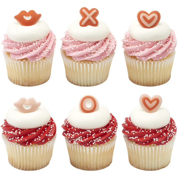 Hugs & Kisses - Red 3 Free Dec-Ons® Decorations