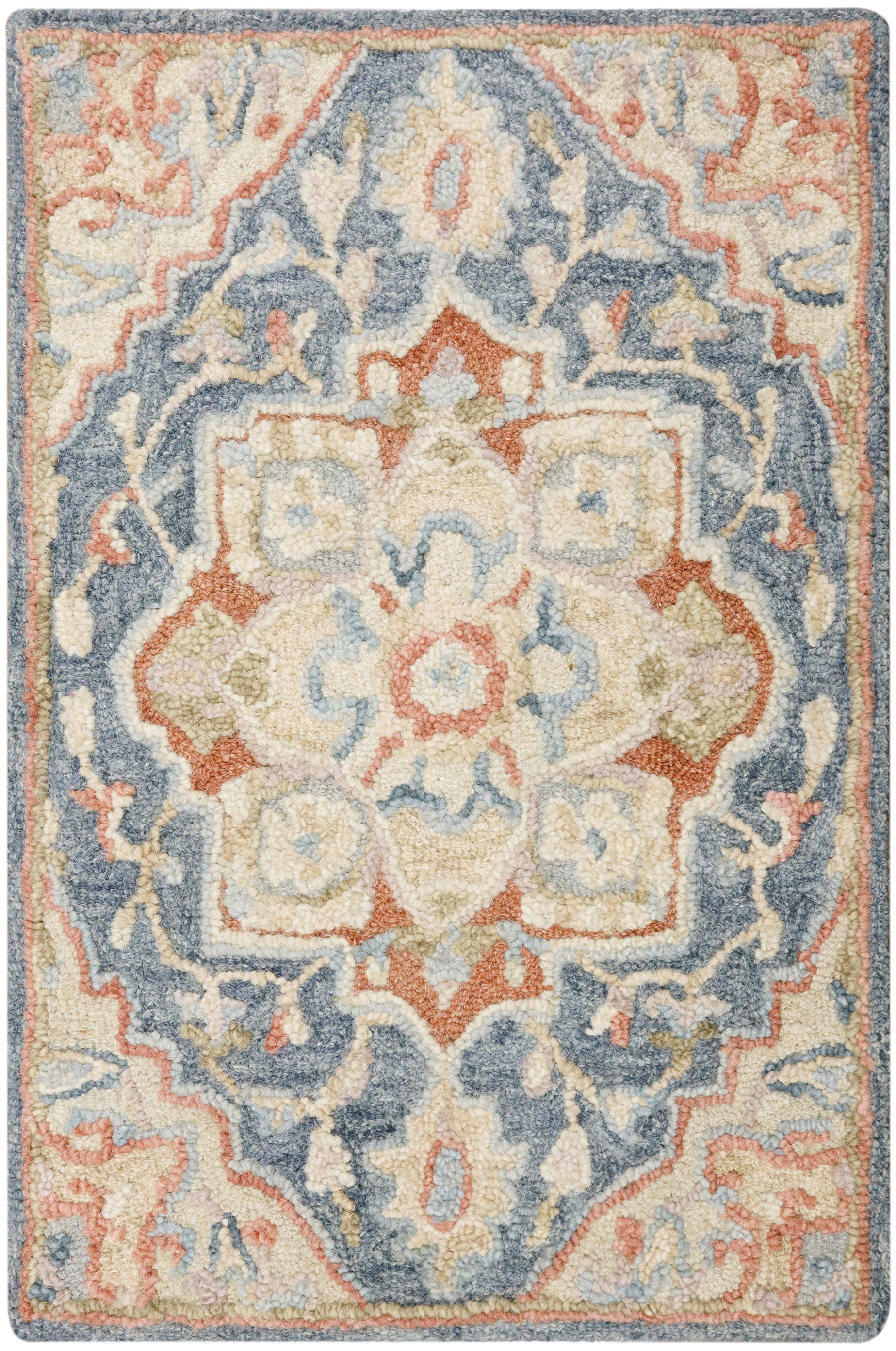 Nourison Maison 2' x 3' Blue Ivory Vintage Indoor Rug