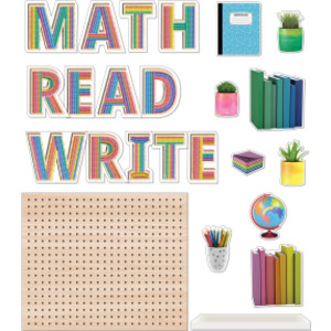Creatively Inspired Subject Pegboards Bulletin Board Set