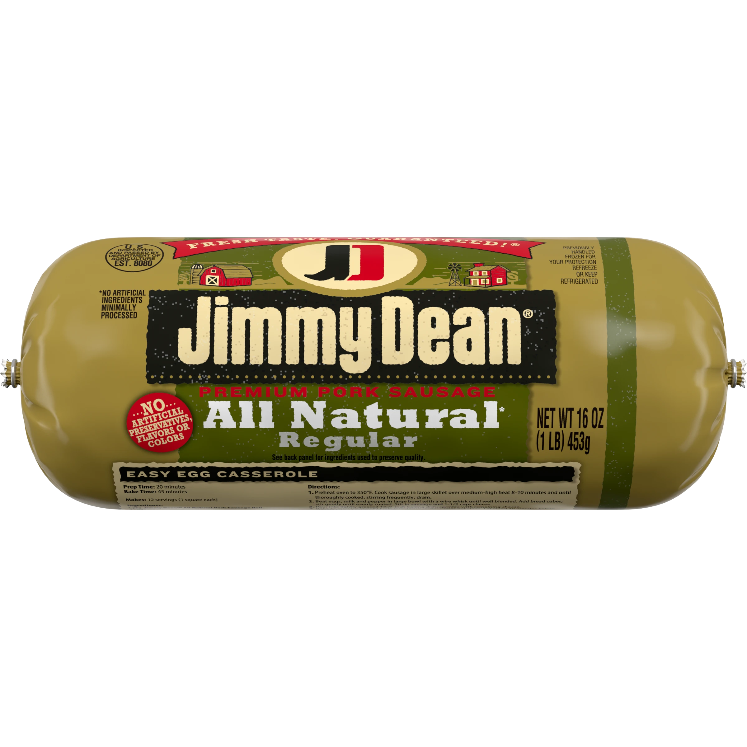 All Natural* Regular Premium Pork Sausage