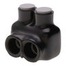 2-Port Gray Multi-Tap Pre-Insulated Connector, 3/0 - 4 AWG