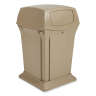 Rubbermaid Commercial, Ranger, 45 gal, Resin, Beige, Square, Receptacle