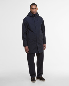 Hooded Lorden Waterproof Mac Navy