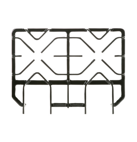 Gas range cast burner grate assembly