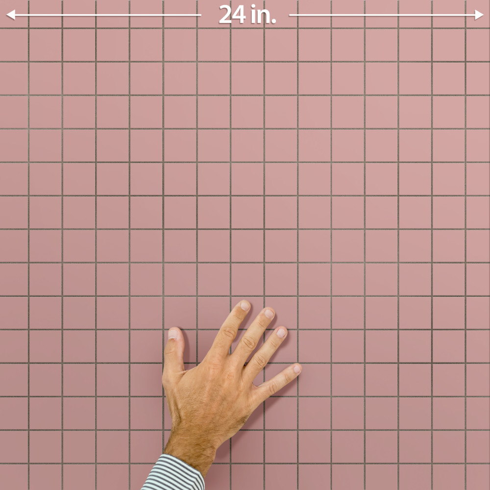 Vaudeville Taco Pink 1-5/8 in. x 1-5/8 in. Porcelain Floor and Wall Tile