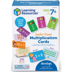 Jumbo Visual Multiplication Cards, 170 Pieces