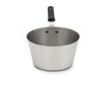 2-quart heavy-duty stainless steel tapered saucepan and silicone handle