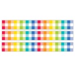 Creative Teaching Press&reg; Core Decor Rainbow Buffalo Check EZ Border, 48 Feet Per Pack, 3 Packs CTP10875-3
