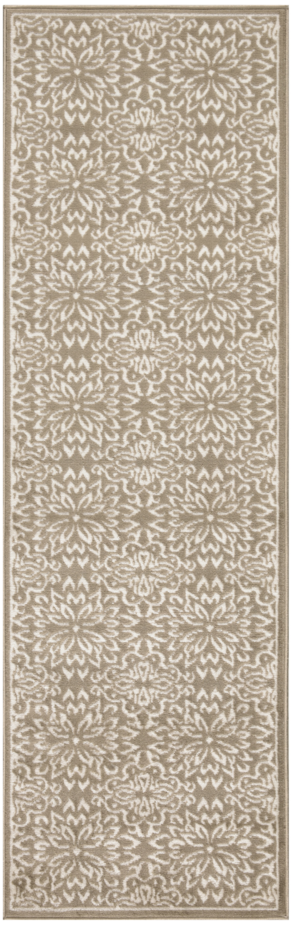 Nourison Jubilant 2'3" x 7'3" Taupe Farmhouse Indoor Rug