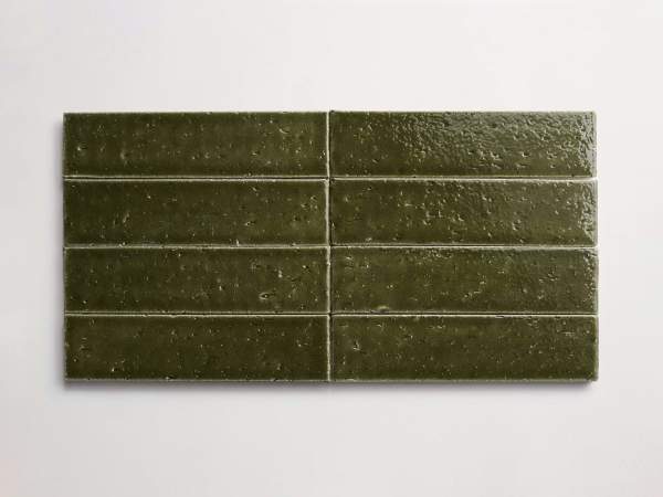 modern farmhouse brick | rod | gloss | deep green | sample 