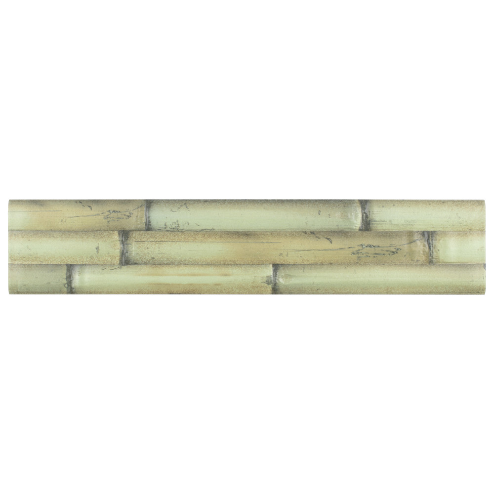 Bamboo Albufera Verde 4 in. x 19-3/4 in. Ceramic Wall Tile