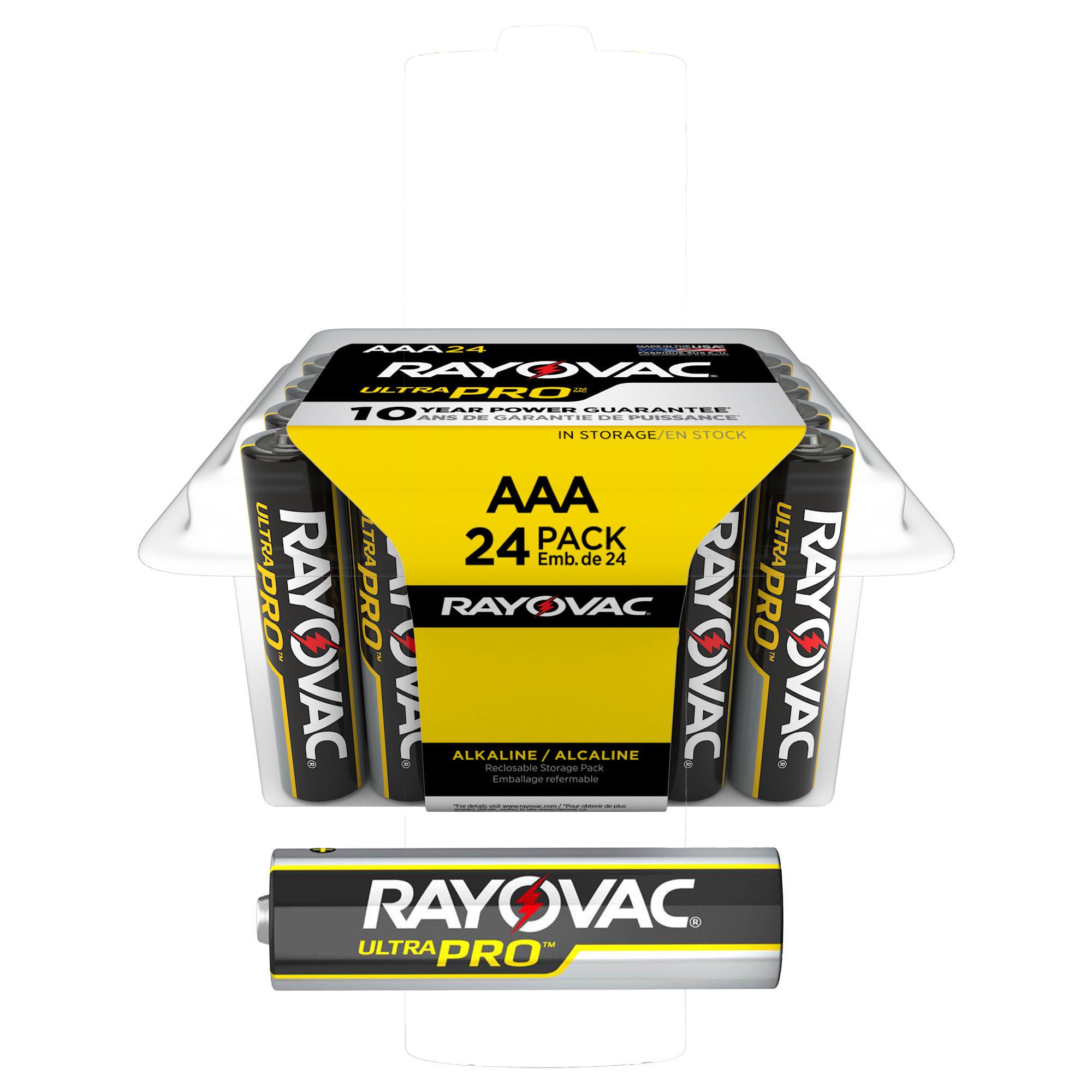 Alkaline Battery Rayovac® Ultra Pro™ AAA Cell 1.5 Volt Disposable 24 Pack