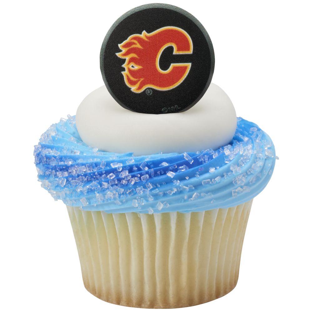 Image Cake NHL® Team Puck Calgary Flames®