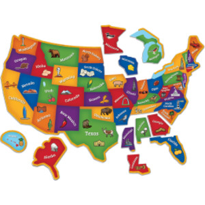 Magnetic U.S. Map Puzzle