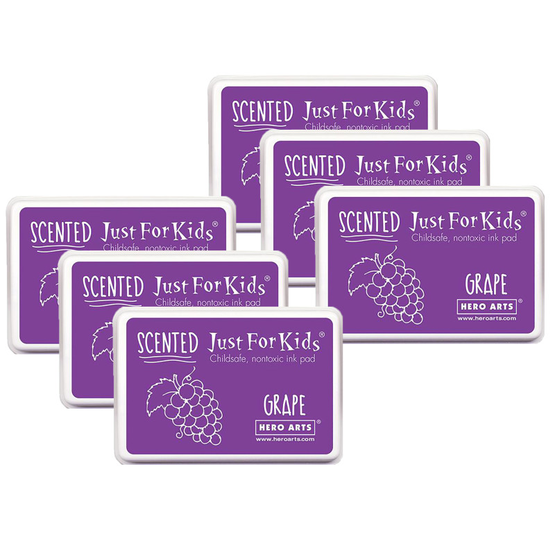 Just for Kids® Scented Ink Pad Grape/Purple, Pack of 6