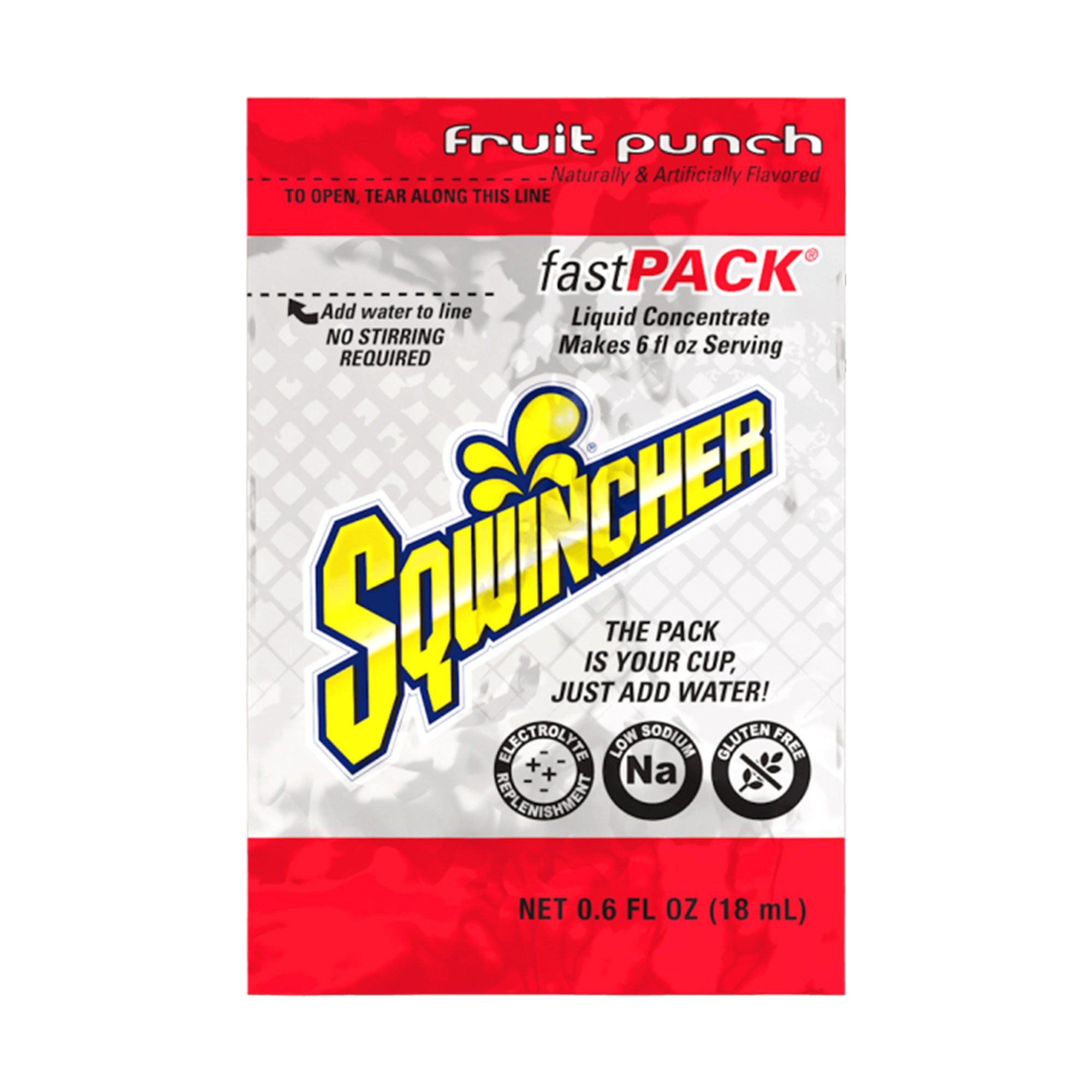 Sqwincher® Fast Pack® Fruit Punch Liquid Concentrate