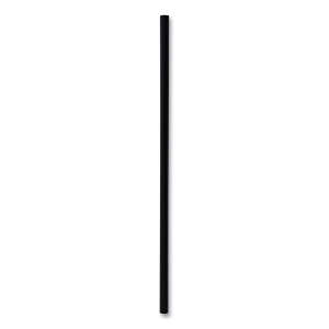 Boardwalk, Wrapped Jumbo Straws, 7.75", Polypropylene, Black
