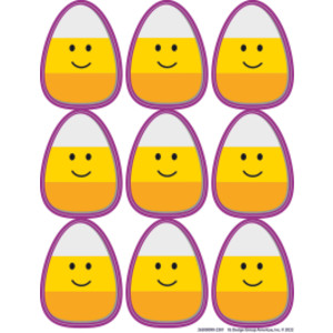 Candy Corn Giant Stickers, Pack of 36