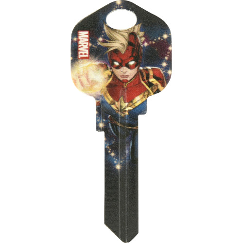 Marvel's Captain Marvel Fiery Fist Kwikset 66/97 KW1/10 Key Blank