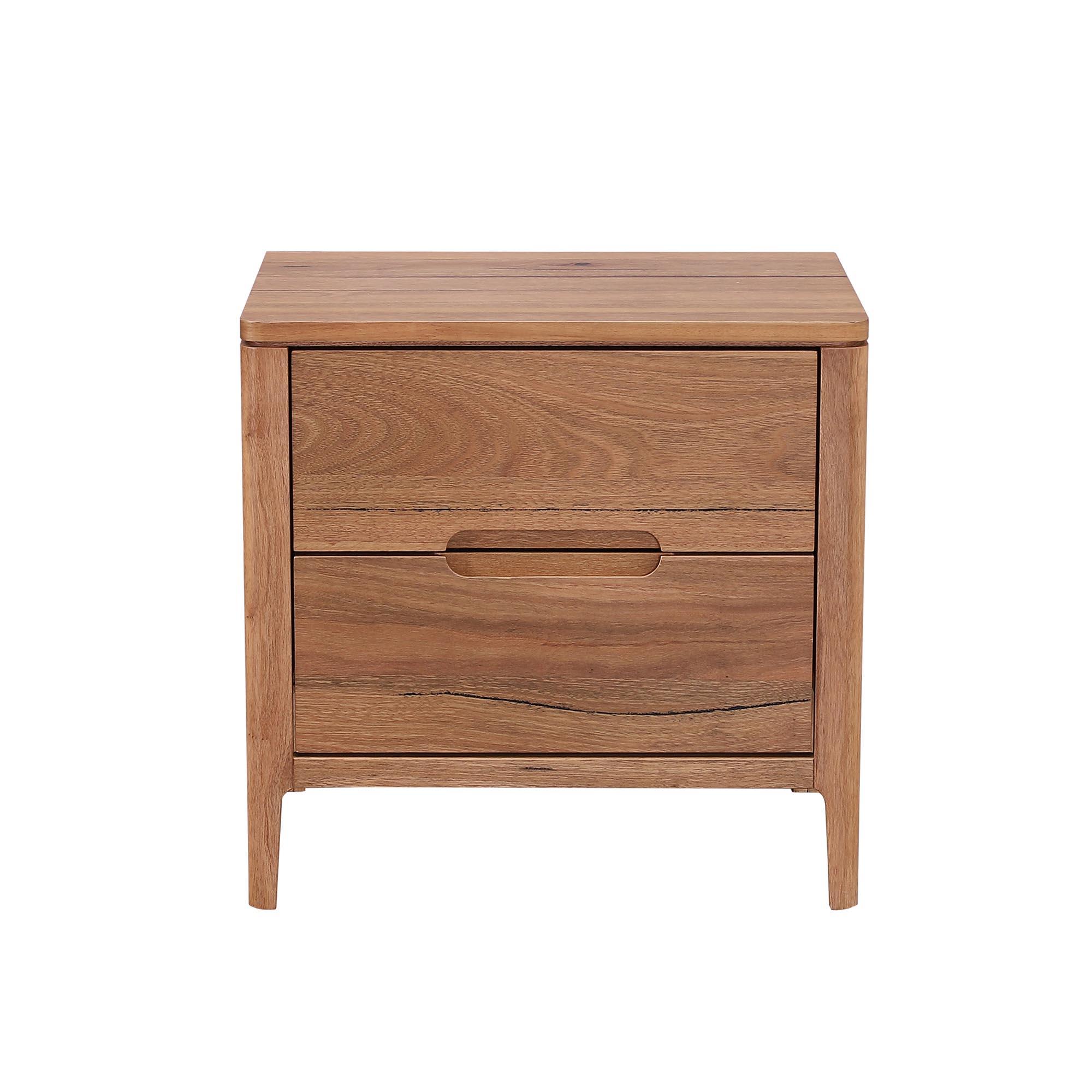 Product image of the  Broulee Bedside Table (2 Drawer), Natural from Forty Winks
