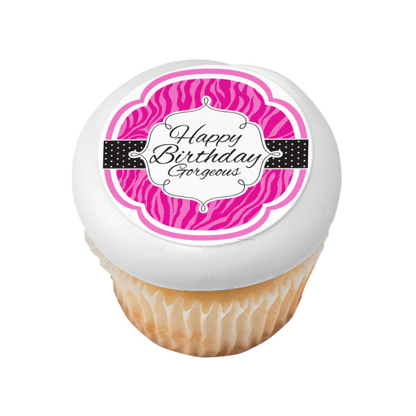 Happy Birthday Gorgeous PhotoCake® Edible Image®