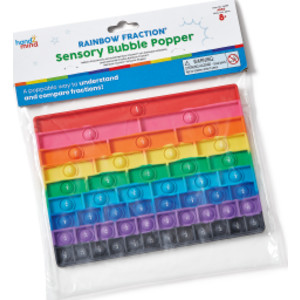 Rainbow Fraction Sensory Bubble Popper