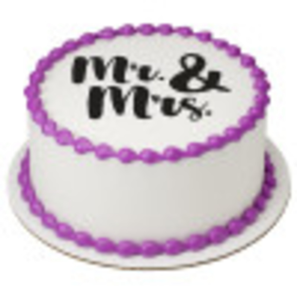 Order Mr Mrs Edible Image By PhotoCake Cake From GIANT EAGLE