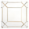 Specialty Mosaic Collection Bianco Dolomiti Select Honed And Oro Striato Polished 8×8 Pickets Mosaic Mixed