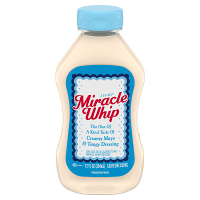 KRAFT MIRACLE WHIP Dressing Light 12 fl oz Bottle